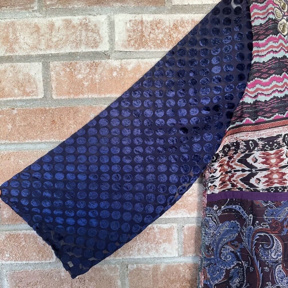 Soft Surroundings Patterned Embroidered Patchwork Tunic - Picture 5 of 8